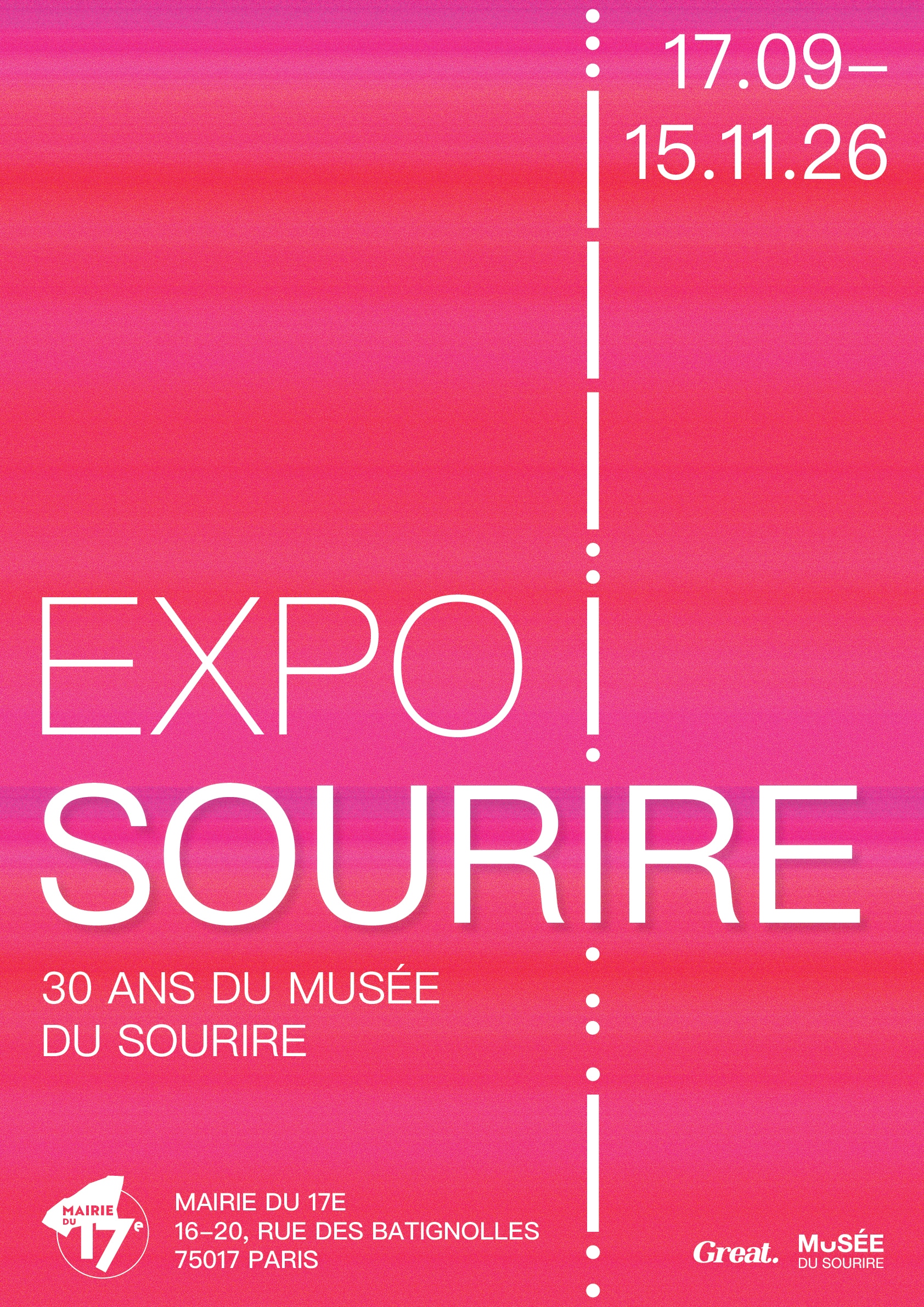 Célébration des 30 ans du Musée du sourire - du 17 septembre au 15 novembre à la Mairie du 17e de Paris